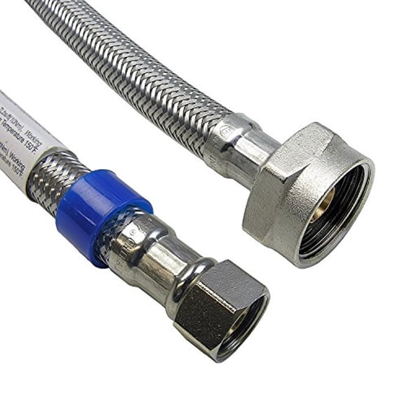 Conector de inodoro LASCO 10-0621 de acero inoxidable 51 cm