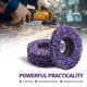 thumbnail image 2 of Discos de desbaste Nakkaa 10 cm 5/8" pack de 10 morado, 2 of 8