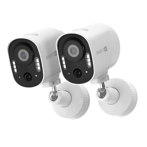 Cámaras de seguridad inalámbricas Swann Xtreem 4K, paquete de 2 con 32 GB