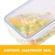 thumbnail image 4 of Tapas/recipientes herméticos Easy Essentials para almacenar alimentos, sin BPA, caja para pan de 21.1 tazas, transparente, 4 of 8