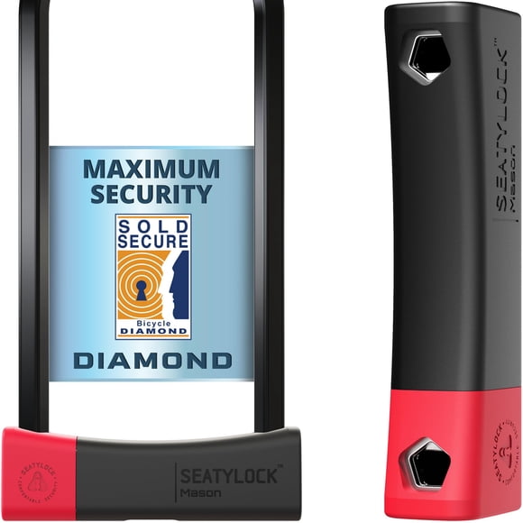Candado U para bicicleta Seatylock Mason de alta resistencia antirrobo 30 cm