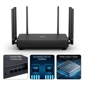 Xiaomi Router Ax3200 Eu Wifi6 245G 3200Mbps Mesh