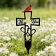 thumbnail image 3 of Placa conmemorativa metal cementerio recuerdo cardenal marcador tumba cruz te extraño, 3 of 8
