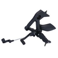 Magideal - Reposapiés Principal Delantero De Pedal Izquierdo Para Motocicleta, Reposapiés Antideslizantes Sólidos De Aleación De Aluminio, Accesorios Para Motoci