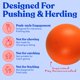 thumbnail image 4 of Pelota para perro Doggie Dooley 36 cm naranja, virtualmente indestructible, 4 of 8