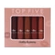 thumbnail image 1 of Set de pintalabios Italia Deluxe Top Five Mousse Matte Chola Browns, 1 of 9