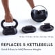 thumbnail image 2 of Set de pesas rusas ajustables Polyfit 30/40/50 libras para gimnasio en casa, 2 of 7