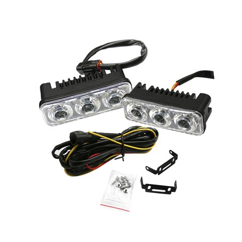 Ioensy - 2 Luces Led Genéricas De Circulación Diurna, Faros Antiniebla Fiables Para Vehículos, Color Blanco