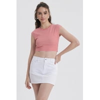 Fashionspark - Polera Mujer Rayas Rojo