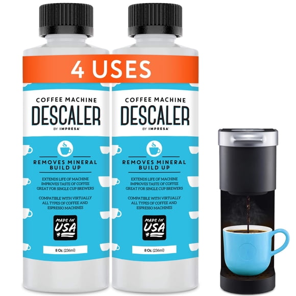 Descaler IMPRESA, paquete de 2 unidades, 240 ml, solución universal para máquinas de café