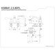 thumbnail image 2 of Grifo de baño Kingston Brass KS8645DFL de 4 pulgadas tipo centerset, 2 of 2
