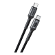 thumbnail image 1 of Cable de carga rápida USB-C a c antinudos 240w 1m Negro, 1 of 3