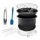 thumbnail image 3 of Accesorios Para Freidora De Aire, Pinzas Para Alimentos, Revestimiento Antiadherente Para Freidora De Aire Para Barbacoa De 7 Pulgadas, 3 of 4