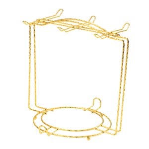 Magideal - Soporte Soporte De Drenaje De Agua Taza Soporte De Placa De Vidrio Soporte De Espacio De Mostrador Libre Para , Espiral Dorada Oro