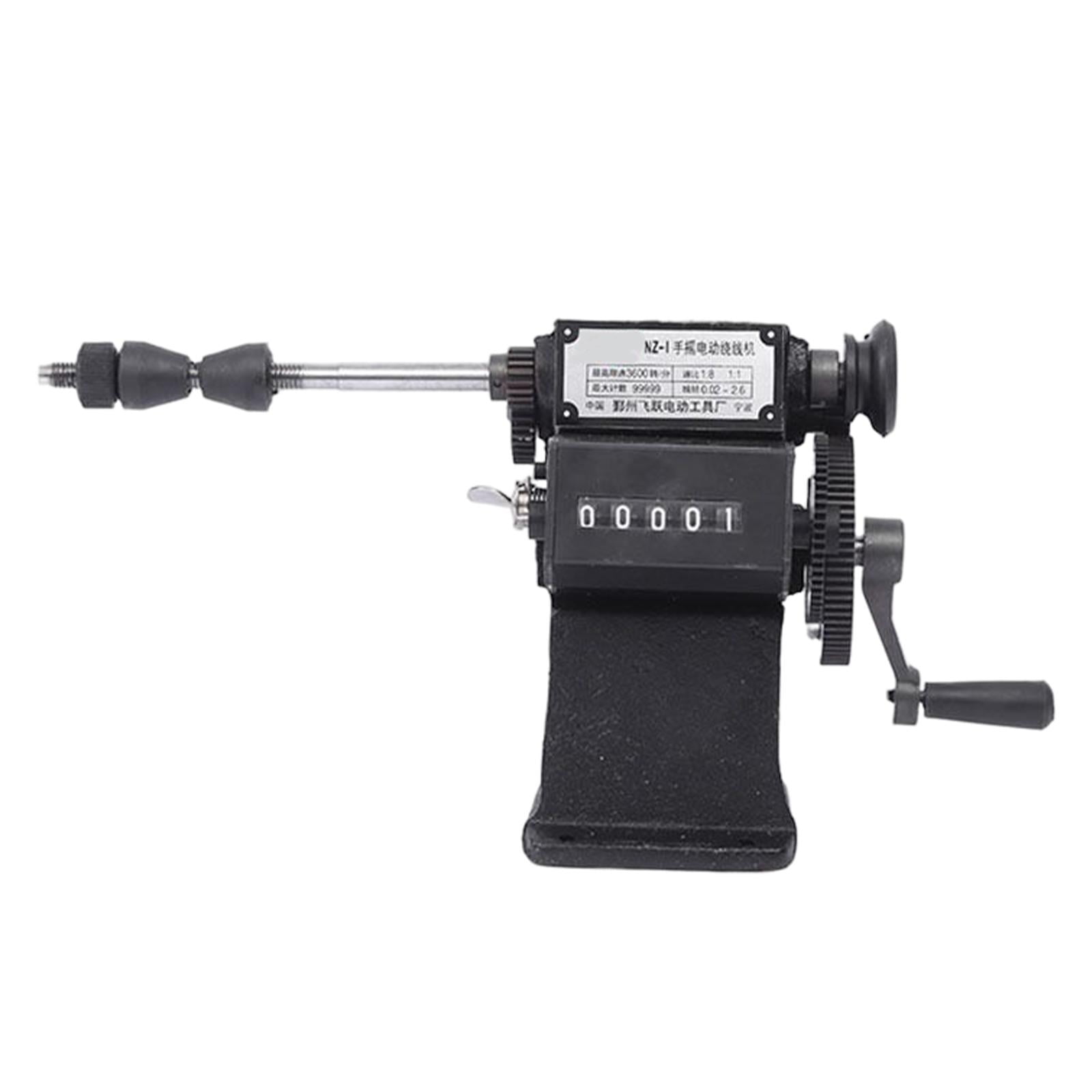 Magideal - Máquina Bobinadora Manual De Bobinas Máquina Bobinadora De Bobinas De Contador Bobinadora De Mano De Alta Resistencia Rango De Conteo De Números 1:8 0