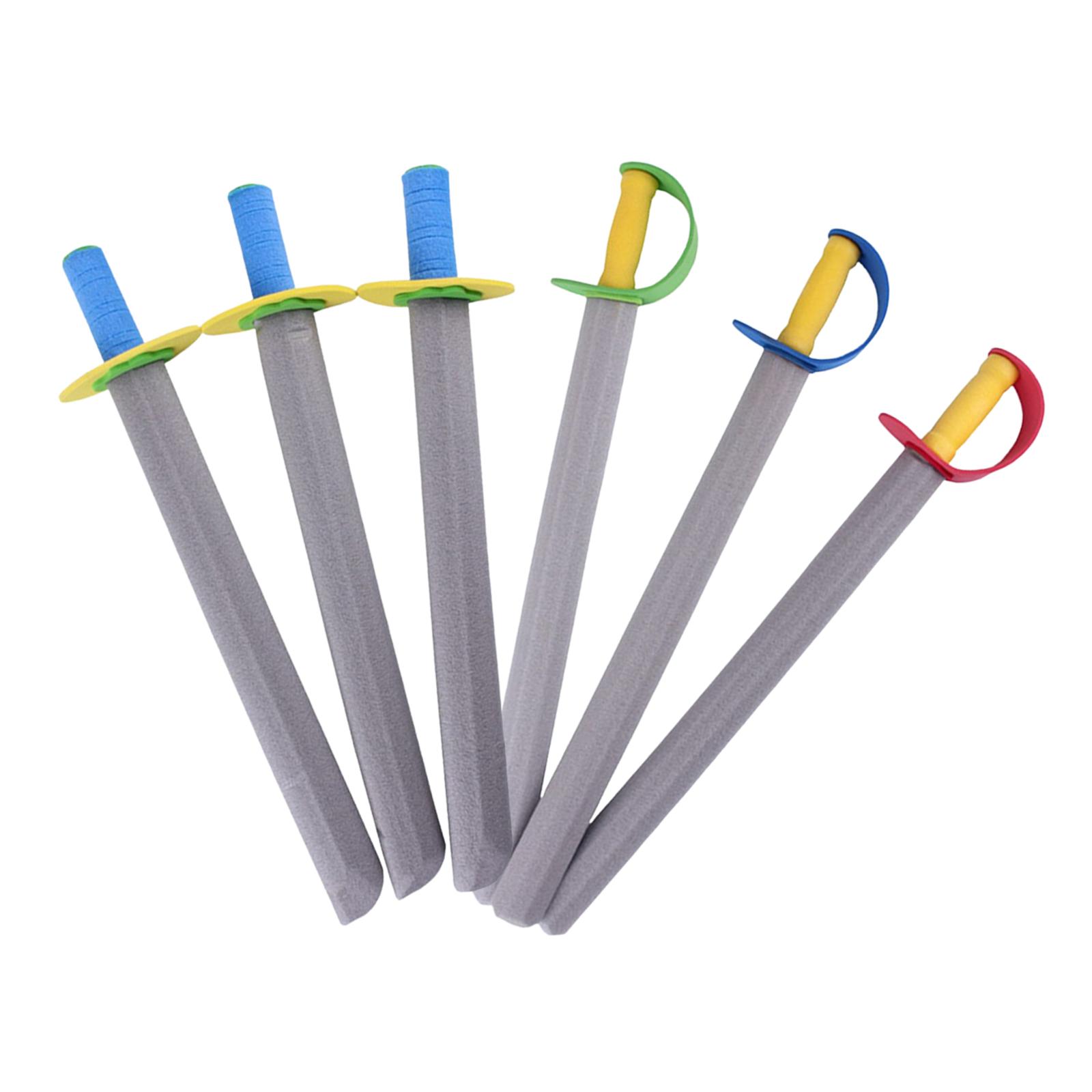 Bothyi - Espadas De Espuma Para Niños, Regalos, Juegos De Rol Para El Escenario, Juguetes De Simulación Para Niños, 6 Piezas