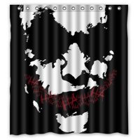 Pinghai - Cortina De Ducha Joker Con Ganchos (167 X 183 Cm)