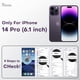 thumbnail image 2 of Funda de silicona TOCOL para iPhone 14 Pro de 6.1 pulgadas, color morado, 2 of 7