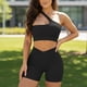 thumbnail image 2 of Conjunto Mujer Short Pretina Cruzada y Peto Asimétrico, 2 of 2