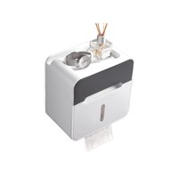 Importclick - Dispensador Organizador Papel Higiénico Pañuelos Gris