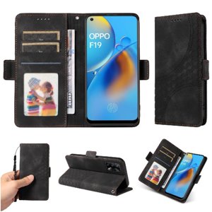 Carcasa Foxdock Oppo Reno 6 Lite De Cuero Pu, Diseño Acolchado Clásico, Protección Contra Caídas Y Rayones