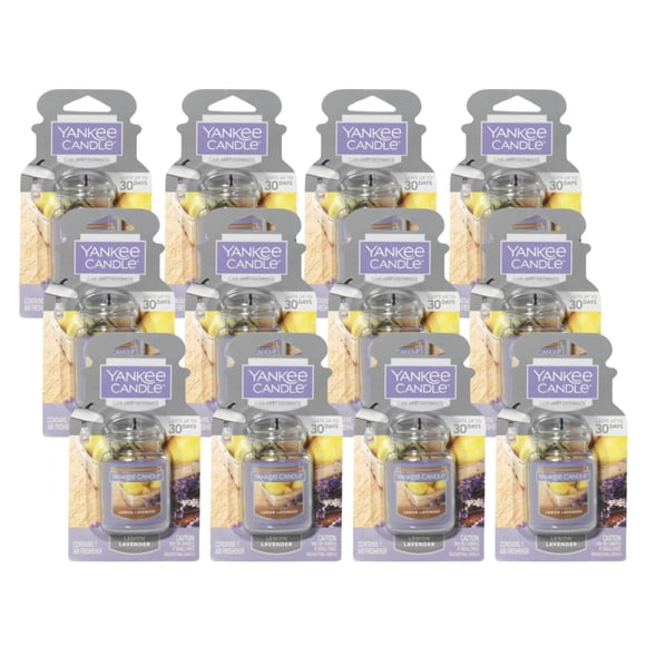 Ambientadores para coche Yankee Candle, tarro Ultimate Lemon Lavender, 28 ml (paquete de 12)