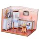 thumbnail image 3 of 1/24 Kit De Miniatura De Casa De Mu?ecas DIY Con Muebles - Decoración De Escena De Vida De Cocina, 3 of 5