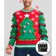 thumbnail image 4 of Sudadera navideña Tipsy Elves Deck The Halls Game para hombre, color rojo S, 4 of 6
