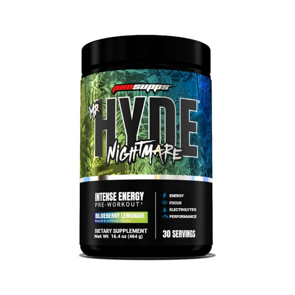 Pre Entreno Hyde Nightmare 30 Servicios Blueberry Lemonade