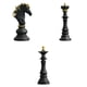 thumbnail image 5 of 3 Uds Escultura De Ajedrez Internacional Adorno Estatuilla Foto Accesorios Negro, 5 of 5