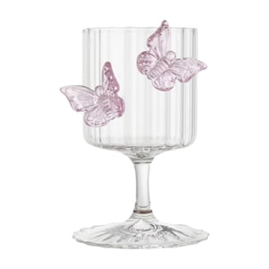 Bothyi - Tazón De Helado Con Base Y Forma De Copa De Mariposa Para Fiestas, Restaurantes Y Hogares, A Rayas