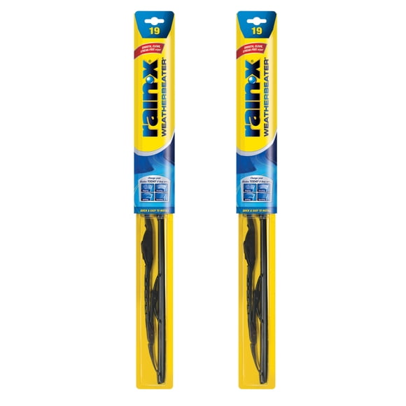 Limpiaparabrisas Rain-X WeatherBeater de 19 pulgadas (paquete de 2)