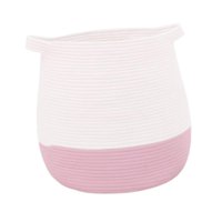 Bothyi - Cesta Tejida Portátil Con Asa Cómoda Para Juguetes, Ideal Para Estantes De Cocina Y Dormitorio, Color Rosa