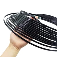 Genérico - Rollo De Moldura Protectora Para Autos 15 Metros Negro