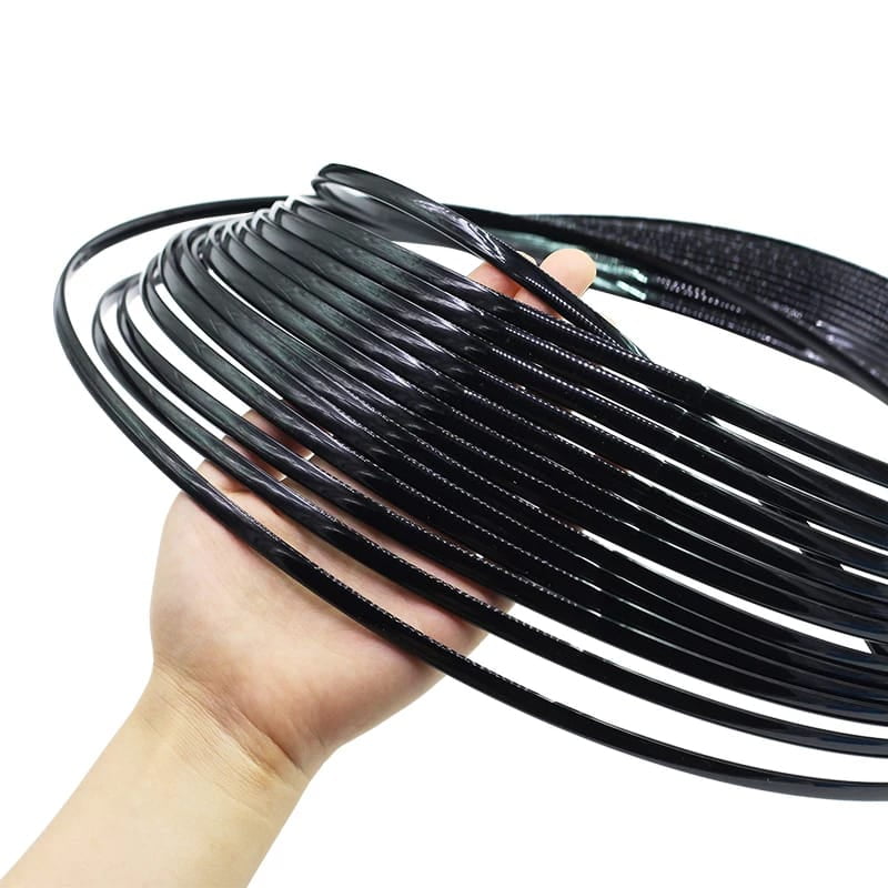 Genérico - Rollo De Moldura Protectora Para Autos 15 Metros Negro