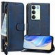 thumbnail image 1 of FOXDOCK Funda Tipo Cartera para Tecno Camon 50 Cuero PU con Cremallera y Correa de Muñeca, Ranuras para Tarjetas, Soporte Plegable, Cierre Magnético, 1 of 5