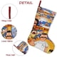 thumbnail image 5 of Hamburguesas de Bob Tema: Calcetines de Navidad, fino lino blanco para colgar en escaleras y chimenea, decoración navideña para el hogar, regalo de Navidad. 45cm × 32cm, 5 of 5