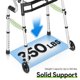 thumbnail image 4 of Walker DELOG Narrow plegable para personas mayores 3 en 1 con ruedas de 5 pulgadas, 4 of 6