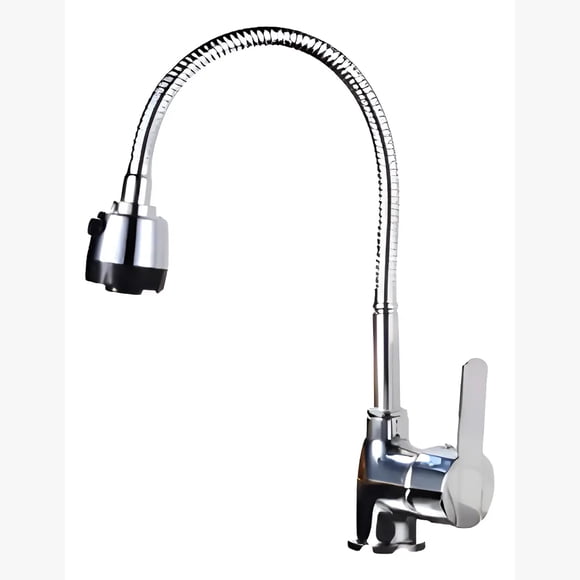 Llave Grifería Lavaplatos Flexible Doble Chorro Multifuncional Fregadero Mezclador De Agua Monomando