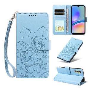 Funda Billetera Foxdock Compatible Con Samsung Galaxy A05S, Diseño Perrito Tierno, Ranuras Para Tarjetas Y Soporte Plegable