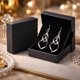 thumbnail image 4 of Pendiente Bassion 5 cm, plata chapada en oro 14k – estilo colgante, 4 of 6