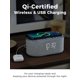 thumbnail image 3 of Despertador Radio Odokee Cargador inalámbrico 10W Bluetooth Gris, 3 of 7