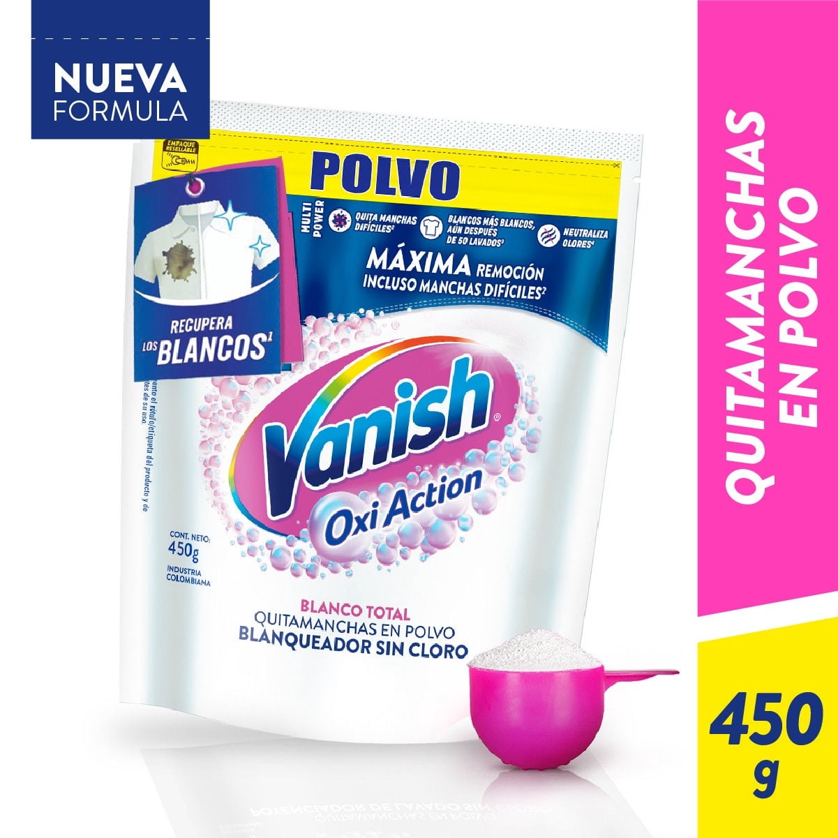 Vanish - Quitamanchas Polvo Ropa Blanca Doypack
