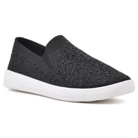 Zapatillas White Mountain Unit Para Mujer En Tela Negra Talla 9 M