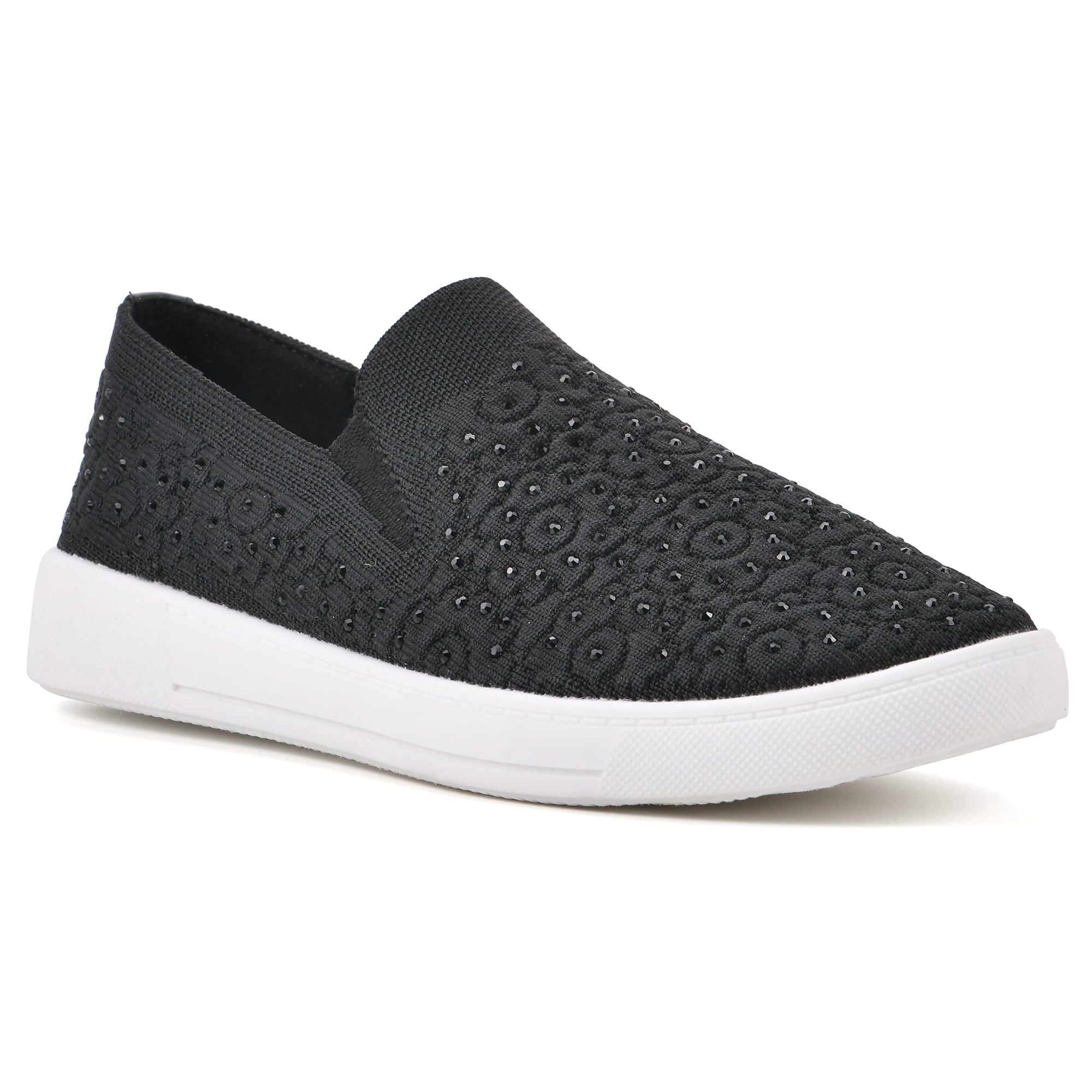Zapatillas White Mountain Unit Para Mujer En Tela Negra Talla 9 M