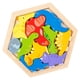 thumbnail image 1 of Rompecabezas De Madera Clasificación De Bloques De Apilamiento Dinosaurio De Juguete Educativo, 1 of 5
