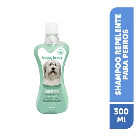 Shampoo para Perro Repelente con Aloe Vera Aroma Eucaliptus Botella, 300 ml