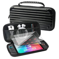 Genérico - Funda De Transporte Para Nintendo Switch 2 (2025) – Maletín Protector De Viaje Con 2 Protectores De Pantalla Hd – Negro
