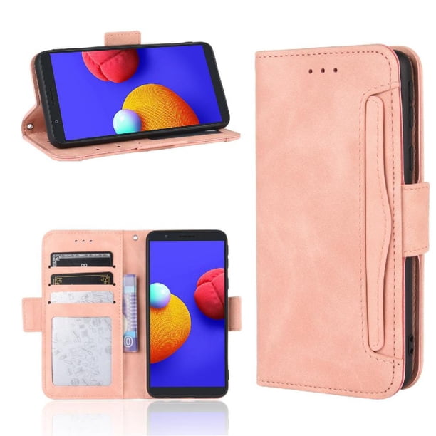 Funda Cartera Magnética para Samsung Galaxy A01 Core- Tarjetero Desmontable, Cuero PU, Soporte