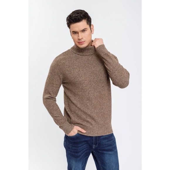 Sweater Hombre Tejido Algodon Cuello Alto Colores 7211